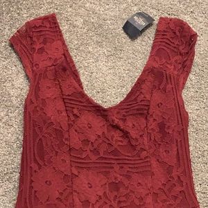 Hollister Brand - Maroon Lace Dress